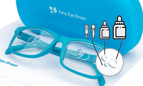 Easy Eye Drop Glasses | FITS Bottles, Pipette & Vials (Minims) | FREE Travel Case & Shipping
